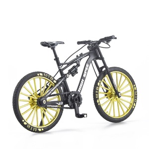 Modèle de vélo de montagne en métal moulé sous pression à l'échelle 1:10, simulation de vélo de course en <span class=keywords><strong>descente</strong></span>, jouet miniature pour garçons, collection de cadeaux - Product Image 5