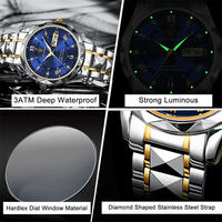 Nouvelle Montre Homme de Luxe 615, Montre-Bracelet pour Homme de Marque Supérieure, Étanche, Lumineuse, Quartz, Date et Jour, pour Affaires