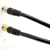 Cable Coaxial RG6 de Alta Calidad, 75 Ohmios, Económico, para Telecomunicaciones, con Blindaje de Aluminio y Trenzado