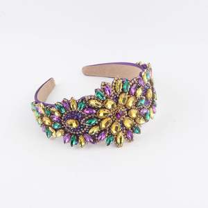 Luxuriöse Strass-Stirnbänder für Damen, Haarschmuck für den Abschlussball - Product Image 3