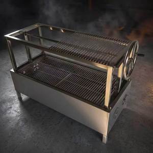 Parrilla de Barbacoa Comercial Manual de Acero Inoxidable de Doble Capa con Altura Ajustable para <span class=keywords><strong>Restaurante</strong></span> - Product Image 2