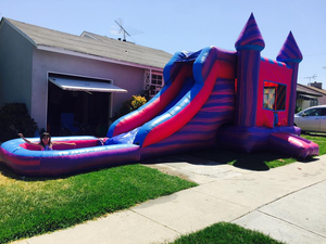 Venta al por mayor gorila inflable comercial barato blanco <span class=keywords><strong>bluey</strong></span> niños saltando Castillo tobogán de agua Combo Casa de rebote - Product Image 3