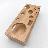 Base d'outil de mélange en bambou, support de shaker en bois de bambou personnalisé, kit de bar mélangeur de boissons, support de shaker