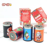 Nouvelle version du haut-parleur sans fil portable OP-15 Santa Claus, mini enceinte portable d'extérieur, cadeaux de haute qualité, lecteur DJ