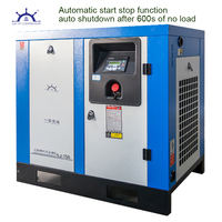 Compresseur d'air industriel de 7,5 kw à 135kw pour la fabrication de ciment 15HP lubrifié avec composant de base de moteur