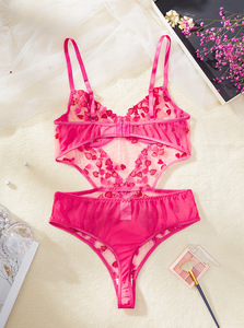 <strong>Best</strong> Wholesale <strong>Luxury</strong> Erotic Transparent Floral Embroidery Push up Bra Women's Underwear Set Women's Clothing Sexy <strong>Lingerie</strong> - Product Image 2