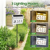 Lampe solaire murale extérieure à 3 couleurs changeantes, étanche IP65, avec détecteur de mouvement, pour maison, jardin, cour, terrasse
