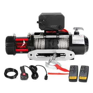 FIERYRED 12v 17500lbs Electric Winch Heavy Duty IP67 Waterproof Electric Recovery Winch For 4x4 SUV ATV Offroad