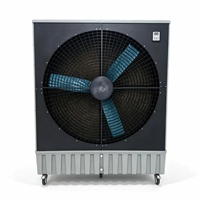 Refroidisseur d'air évaporatif mobile à faible bruit 40000 CMH, réservoir d'eau de 140 L, ventilateur de refroidissement portable pour l'utilisation en usine et en atelier