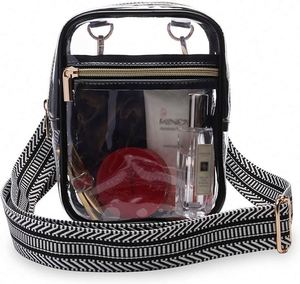 Bolsa transparente de muestra gratuita aprobada para estadios, bolso transparente unisex para mujer, bolsas transparentes para eventos deportivos y conciertos - Product Image 1