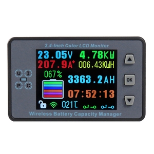 120V 300A vac8810f 2.4 inch màu LCD không dây Dung lượng pin <span class=keywords><strong>Tester</strong></span> coulometer hiện tại Điện Áp Power Meter Detector Vôn kế - Product Image 1