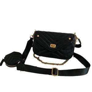 Women's Quilted Chain Shoulder Bag 7 Inch White <b>Lock</b> Closure Everyday Outfits - Product Image 5