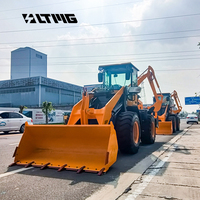 Merek Cina Performa Bagus 4x4 Wheel Loader Compact Backhoe Loader Mini Backhoe Loader Dijual