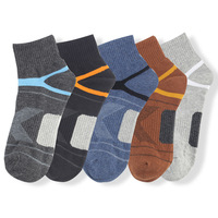 Chaussettes de course décontractées personnalisées pour hommes, idéales pour le printemps, avec soutien de la voûte plantaire et antidérapantes, séchage rapide, respirantes, en coton, sans MOQ