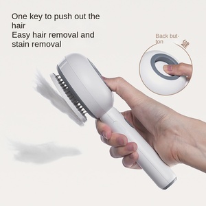 Peine de depilación autolimpiante 3 en 1 de lujo, cepillo de baño, cepillo de vapor para mascotas para gatos y perros - Product Image 5