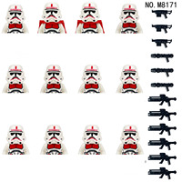 Set de Minifiguras de Personajes Blindados Futuristas, Bloques de Construcción ABS, Armadura Impresa, Escena DIY, Coleccionable, Regalo