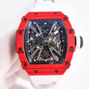 นาฬิกาข้อมือคาร์บอนไฟเบอร์น้ำหนักเบาพิเศษ ระบบไขลานอัตโนมัติ สไตล์สปอร์ต ดีไซน์ลำลองสำหรับนักธุรกิจ พร้อมกลไกตูร์บิญอง - Product Image 3