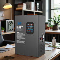 Régulateur de tension automatique électronique monophasé KEBO KWA 10000VA avec relais en cuivre, 50/60Hz, efficacité 98%, montage mural, LED