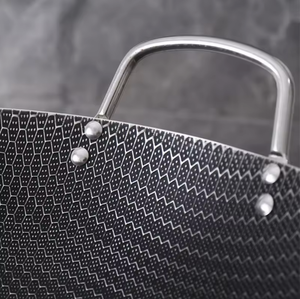 <span class=keywords><strong>Wok</strong></span> de Aço Inoxidável com Fundo Multicamadas - Compatível com Fogão de Indução, Panela Antiaderente para Casa e Restaurante - Product Image 2
