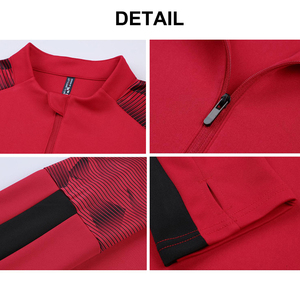 Tuta sportiva da uomo con mezza Zip e Logo personalizzata tuta da <span class=keywords><strong>calcio</strong></span> per adulti <span class=keywords><strong>squadra</strong></span> per Club di <span class=keywords><strong>calcio</strong></span> - Product Image 6