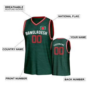 <span class=keywords><strong>Camiseta</strong></span> de <span class=keywords><strong>Baloncesto</strong></span> de Malla Azul Estilo Bandera Personalizada de Alta Calidad, Poliéster Transpirable de Secado Rápido, Talla Grande, Unisex, Deportiva - Product Image 2