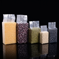 Sacs sous vide en plastique remplis de 1 kg à 10 kg, forme brique, autoportants, transparents, thermoscellables pour l'emballage du riz - Vente chaude