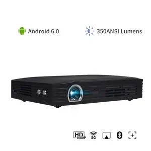 WOWOTO Máy Chiếu DLP Không Dây LED Android Thông Minh Máy Chiếu 16GB 4K Máy Chiếu 3D Video Gia Đình Tốt Nhất 1080P Video Gia Đình