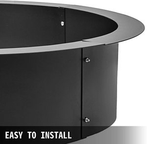 Heavy Duty Steel 36-Inch DIY Campfire <b>Fire</b> Pit Ring Portable Wood Burning <b>Fire</b> Brazier - Product Image 4