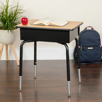 Chaise de bureau simple réglable en hauteur moderne d'école de bureau en métal et de table pour la classe