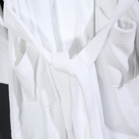 Peignoir d'hôtel en coton pur épaissi à poils coupés, blanc, pour maison d'hôtes et gîte, vente en gros, qualité cinq étoiles