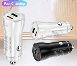 45W USB + Type-C Fast Charging <b>Car</b> Charger QC3.0 Magnetic Fireproof Design for Mobile Phones Laptop Earphone Camera-5V/3A Output - Product Image 1