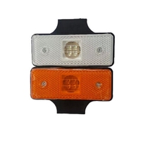 4led 12V feu de Position latéral ambre/rouge/blanc avec support noir camion remorque feu de Position arrière étanche