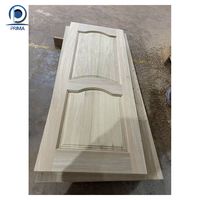 Porte naturelle Prima Conceptions de porte principale en bois de teck Photo Intérieur Portes coulissantes en verre en bois massif européen