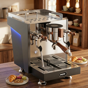 Máquina de Espresso Comercial de Doble Caldera con Bomba Rotativa, Cabezal de Cobre y Acero Inoxidable, Equipo para Hotel, Auto y Bar, 12 Bares, MC-28 - Product Image 3