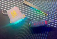 Nouveau haut-parleur Bluetooth TG445 MINI avec subwoofer, lumière LED colorée, portable pour l'extérieur, AUX, insertion de carte TFX, TWS, haut-parleur cadeau