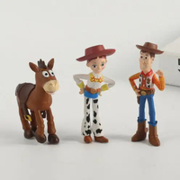 7 unids/set plástico Woody Toy Story Toy Jessie Buzz Light Year Aliens Anime Juguetes figura de acción juguetes para niños
