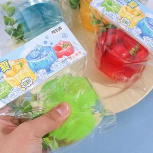 Creative Refreshing Summer Fruit Soda Cup <b>Squishy</b> Toy Sticky Stress Relief Gift for Kids Adults Relax Time Decompression Toys - Product Image 1