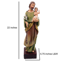 Statue de Saint-jésus catholique personnalisée avec bébé, décorations du Christ, église religieuse, statue de la nativité