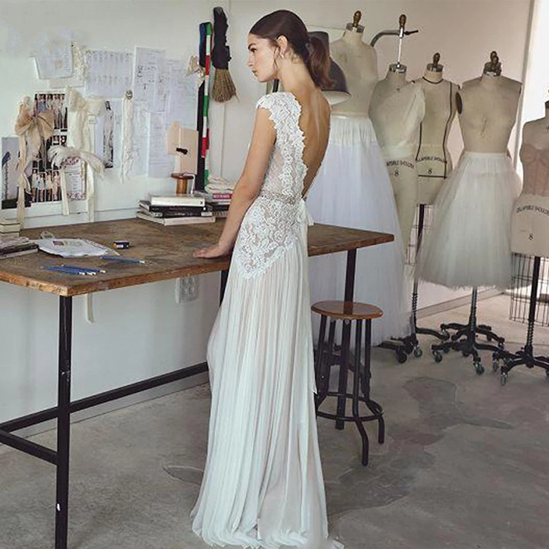 chinese dress ladies Modern Mermaid Vintage Wedding Dress with Special Lace Beading Sheer Back  Bridal Gowns – Ballbella