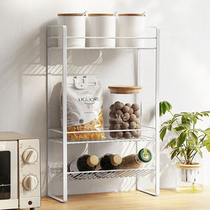 Estante de Almacenamiento Metálico Estrecho de 3 Niveles, Organizador Multifuncional de Pie para Cocina, Baño, Dormitorio y Oficina - Product Image 1