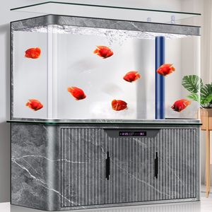 Ultra Witte Muur Gemonteerde Middelgrote Grote Glazen <span class=keywords><strong>Aquarium</strong></span> Aluminium Bodem Kast Milieuvriendelijke Interieur <span class=keywords><strong>Aquarium</strong></span> Tank Doos Verpakking - Product Image 4
