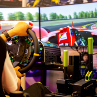 CAMMUS Simulateur de course automobile F1, Ensemble de base avec volant, levier de vitesses et base, pour simulateur de rallye