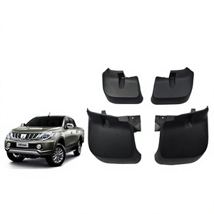 Pour Mitsubishi L200 Garde-boue 2015-2019 Protection d'arche de roue en plastique noir Avant Arrière - Product Image 5