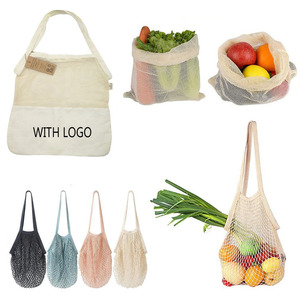 Tái Sử Dụng Bông Sản Xuất Dây Kéo Lưới Túi Với Logo Tùy Chỉnh - Product Image 4