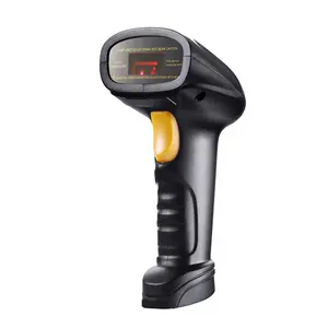 China Manufacture Handheld Supermarket Laser 1D Wired Barcode Scanner with Stand