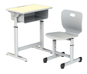 Muebles Escolares Infantiles Personalizados, Conjunto de Escritorio y Silla Ajustables para Aula, Muebles Universitarios, Mesa de Plástico para Universidad - Product Image 5