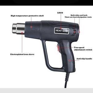 Pistola de Calor Ajustable de 2000W, Soplador de Aire Caliente con Cable, Herramienta de Calentamiento para Vinilo de Automóviles y Reparaciones del Hogar - Product Image 3