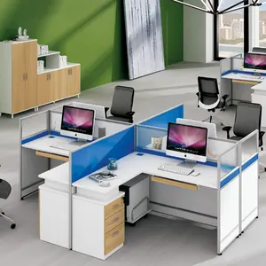 High Quality Factory Call Center Cubicle 4 Person Office Desk Cubicles Office Workstation Cubicle For 6 Person