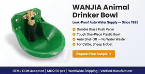 WANJIA <span class=keywords><strong>Abbeveratoio</strong></span> Automatico per Capre e Pecore con Valvola in Rame, Ciotola per Acqua in ABS per Animali da Fattoria (Capre, Pecore, Cavalli) - Product Image 4