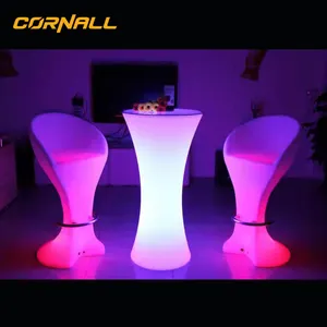 Tavolo da pranzo moderno con mobili a Led tavolo da discoteca per feste tavoli da Cocktail luminosi a Led per eventi